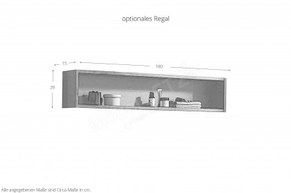 Vialli von puris - Badezimmer in Cueno Eiche dunkel