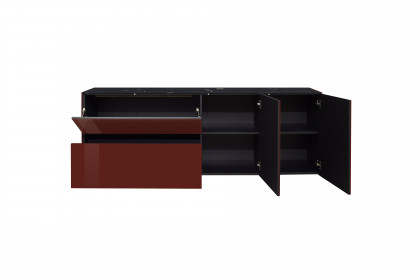 Colors von Mäusbacher - Lowboard 211-WP Glas bordeauxrot mit Wendekeramikplatte