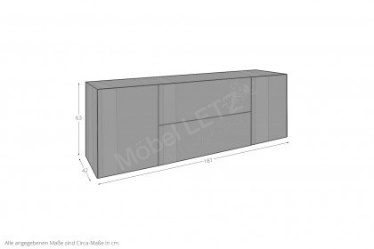 Colors von Mäusbacher - Lowboard 211-WP Glas goldgelb mit Keramikplatte