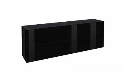 Colors von Mäusbacher - Lowboard 211-WP Glas schwarz mit Wendekeramikplatte