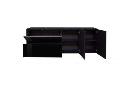 Colors von Mäusbacher - Lowboard 211-WP Glas schwarz mit Wendekeramikplatte