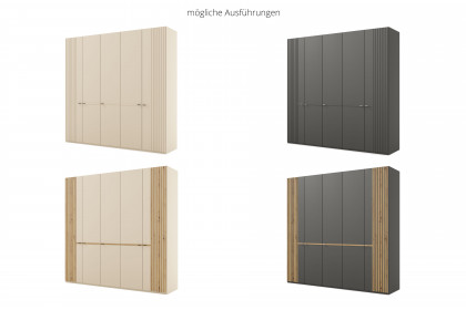 MR Isabelle von Musterring - Schrank 250 cm breit graphit - Eiche