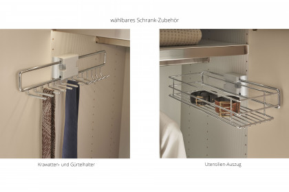 MR Isabelle von Musterring - Schrank 250 cm breit graphit - Eiche