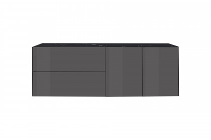 Colors von Mäusbacher - Lowboard 211-WP Glas anthrazit mit Wendekeramikplatte