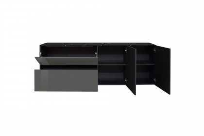 Colors von Mäusbacher - Lowboard 211-WP Glas anthrazit mit Wendekeramikplatte