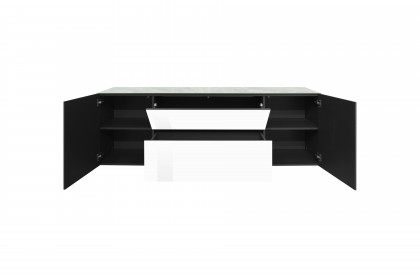 Colors von Mäusbacher - Lowboard 211-WP Glas weiß mit Keramikplatte