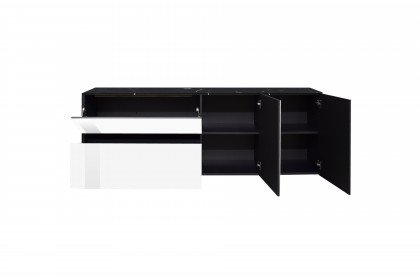 Colors von Mäusbacher - Lowboard 211-WP Glas weiß mit Wendekeramikplatte