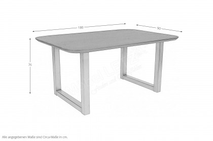 Black Smooth von SIT Möbel - Esstisch in Silber