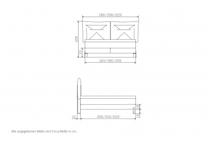Comfort von Hasena - Boxspringbett Lucy paloma