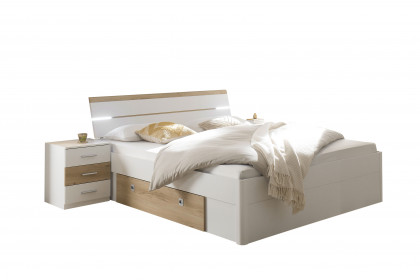 Kiara von POL Power - Bett mit Bettkästen, Beleuchtung & Nachtkonsolen