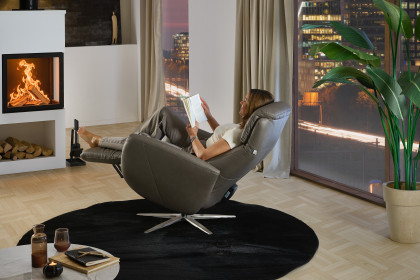 HU-EB25049 von Hukla - Ledersessel greystone