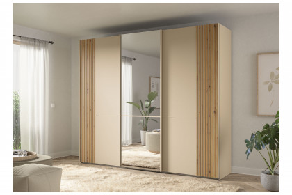 MR Isabelle von Musterring - Schwebetürenschrank champagner - Eiche