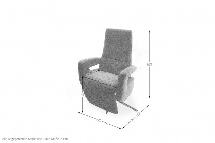 HU-EB25049 von Hukla - Drehsessel steel