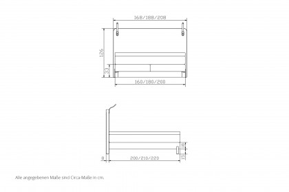 Comfort von Hasena - Boxspringbett Jamie zinc