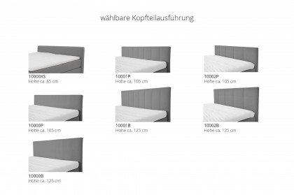 OC-BX23163 von Oschmann - Boxspringbett KT 10000P grey