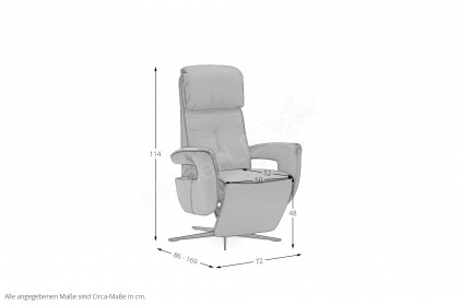 HU-EB25049 von Hukla - Sessel nightblue