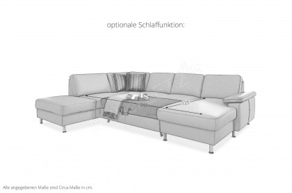 PN-EM15047 von Polinova - Wohnlandschaft Variante links granit