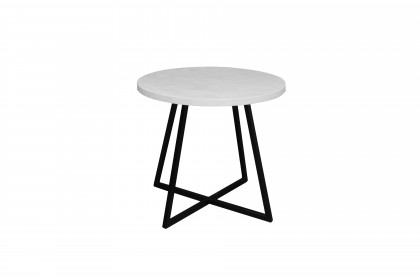 CT-rund von Mäusbacher - Couchtisch UG-D in Weiß/ Schwarz