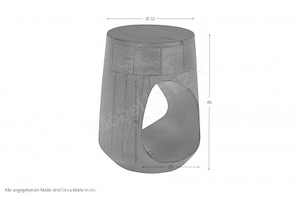 Rondura von SIT Möbel - Couchtisch aus massivem Holz