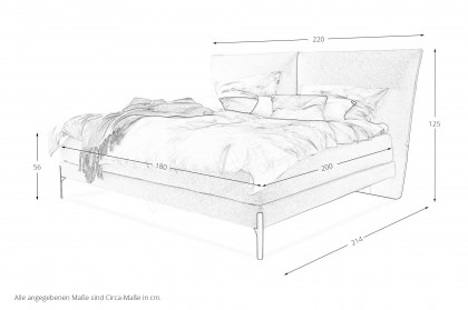 Vita von SCHÖNER WOHNEN - Boxspringbett 180 hellbeige