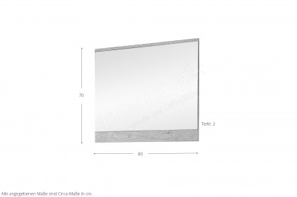 Fargo von Innostyle - Spiegel in Evoke Eiche