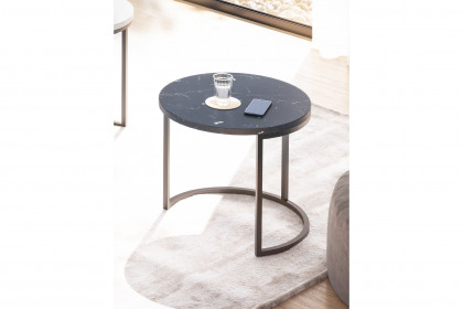 CT-rund von Mäusbacher - Couchtisch UG-B in Grau/ Schwarz