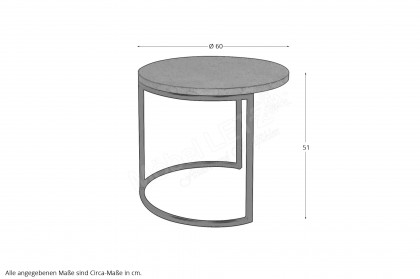 CT-rund von Mäusbacher - Couchtisch UG-B in Schwarz