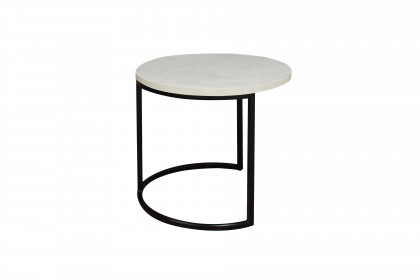 CT-rund von Mäusbacher - Couchtisch UG-B in Weiß/ Schwarz