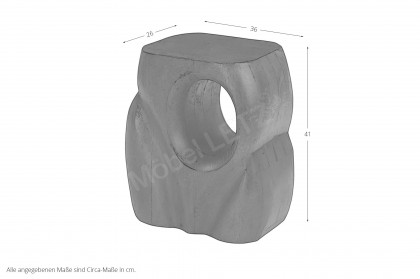 Rondura von SIT Möbel - Beistelltisch aus massivem Mangoholz