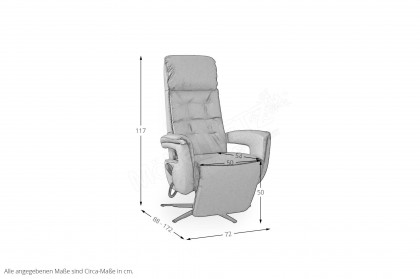 HU-EB25049 von Hukla - Ruhesessel graphite-blue