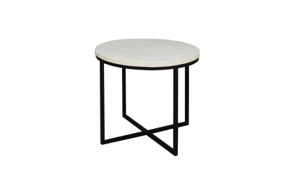 CT-rund von Mäusbacher - Couchtisch UG-C in Weiß/ Schwarz