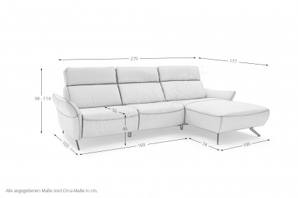 MR 280 von Musterring - Sofagarnitur rechts natur