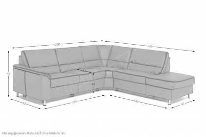 PN-EM19075 von Polinova - Ecksofa Variante rechts pearl