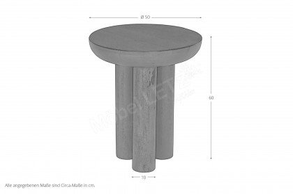 Rondura von SIT Möbel - Couchtisch aus massivem Mangoholz