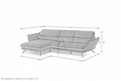HU-HP21001 von Hukla - Sofaecke links grey