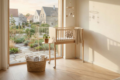 Little Cloud von Paidi - Stubenwagen mit Rollen, Matratze, Little Serve & Tiny Table