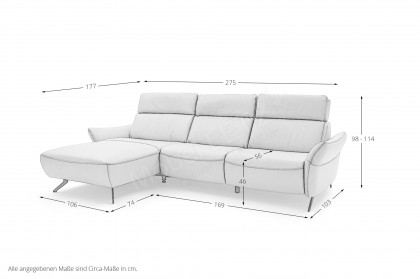 MR 280 von Musterring - Sofagarnitur links natur