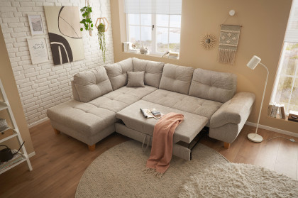 Como von ED-Lifestyle - Ecksofa links stone