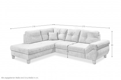 Como von ED-Lifestyle - Ecksofa links stone