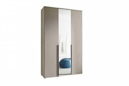 Kevo von POL Power - Schrank schmal 3-türig kaschmir mit Spiegeltür