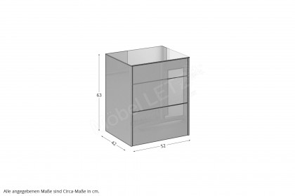 Colors von Mäusbacher - Kommode 02 Glas bordeauxrot