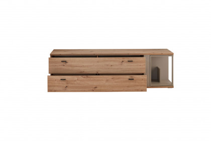 Grado-living von IDEAL Möbel - Lowboard in Eiche Artisan mit Drehregal