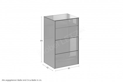Colors von Mäusbacher - Kommode 03 Glas olivgrün