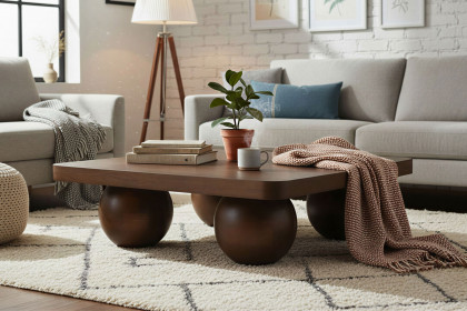 Rondura von SIT Möbel - Couchtisch mit kugelförmigen Füßen