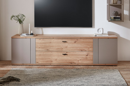 Grado-living von IDEAL Möbel - Lowboard in Eiche Artisan mit zwei Drehregalen