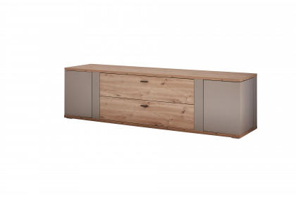 Grado-living von IDEAL Möbel - Lowboard in Eiche Artisan mit zwei Drehregalen