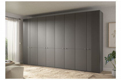 MR Isabelle von Musterring - Drehtürenschrank ca. 4 m breit dunkelgrau
