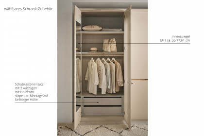 MR Isabelle von Musterring - Drehtürenschrank ca. 4 m breit dunkelgrau