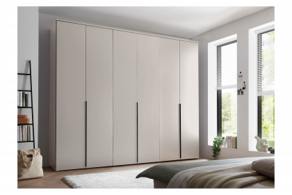Kevo von POL Power - breiter Kleiderschrank mit geringer Tiefe kaschmir-beige