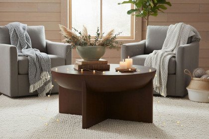 Rondura von SIT Möbel - Couchtisch aus Mangoholz, massiv